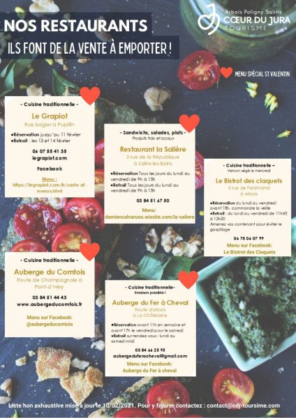 Liste restaurants à emporter 2