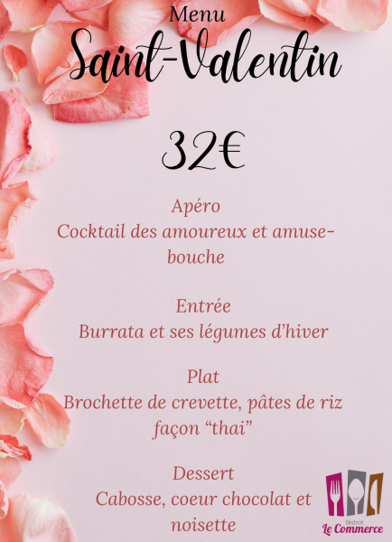 Menu Saint-Valentin