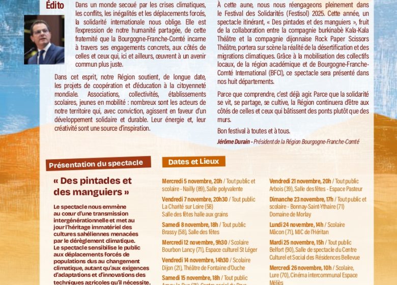 Des pintades et des manguiers