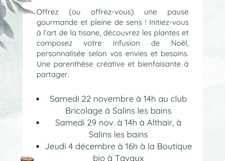 Je crée ma tisane de Noël