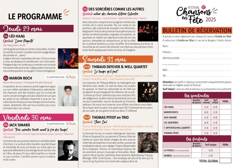 Festival Chanson en Fête