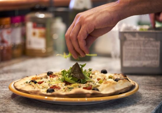 Comptoir à pizzas