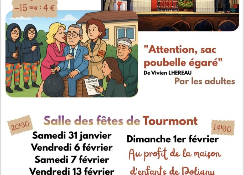 Famille en Or + Attention, sac poubelle égaré