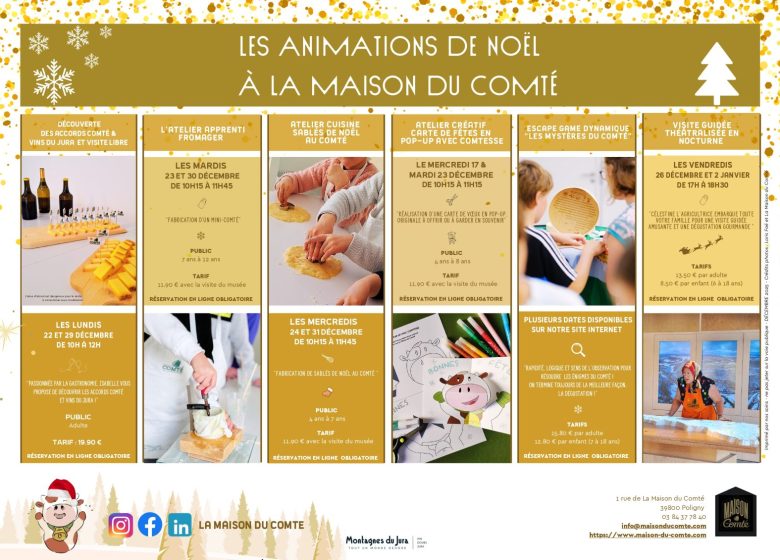 Carte de fêtes en pop-up avec Comtesse