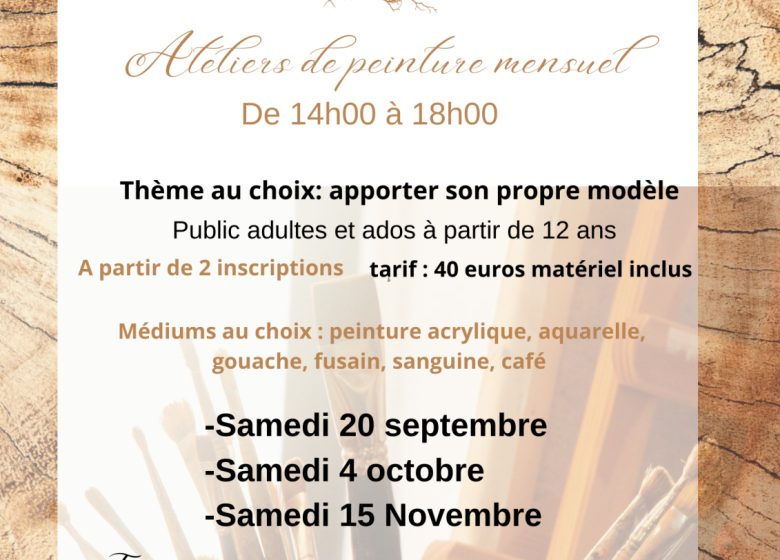 Peinture avec l’Atelier d’Elodie