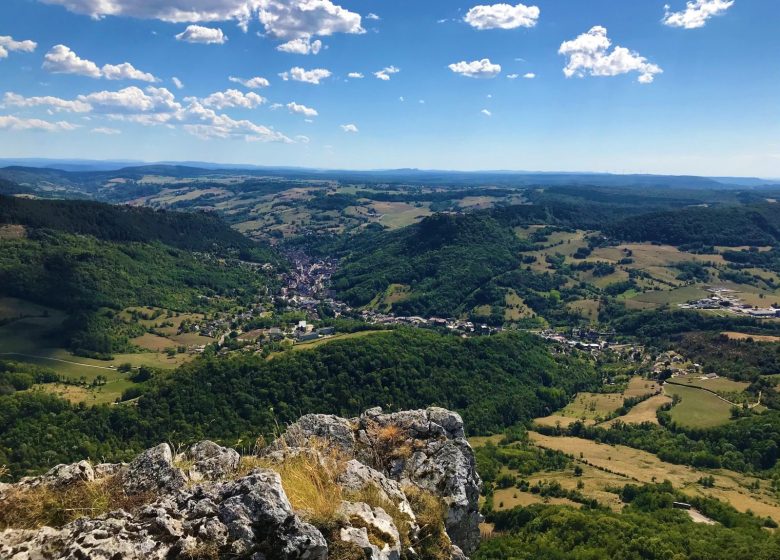 Salins les Bains et le Mont Poupet