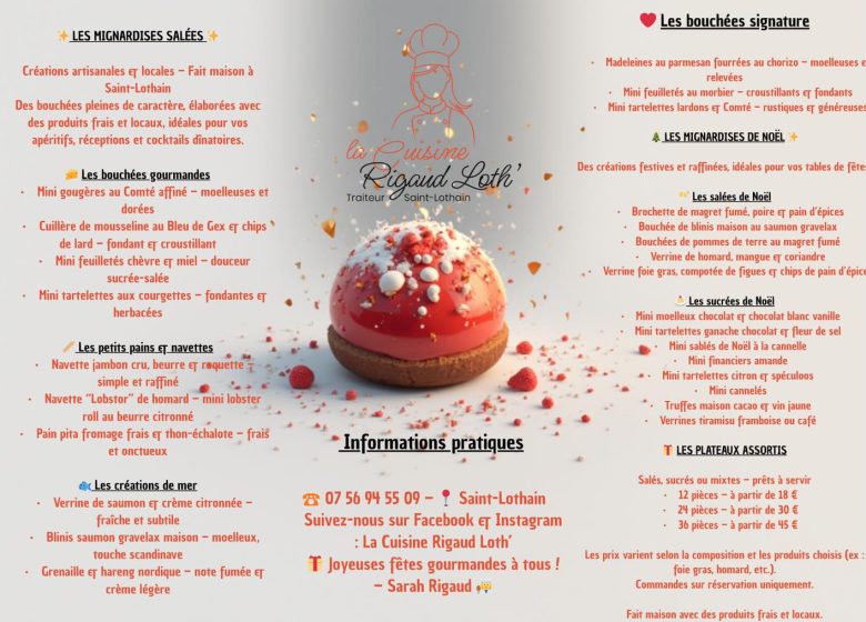 Menus de fêtes