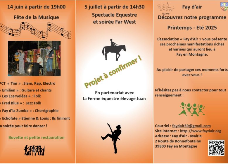 Fête de la musique à Fay-en-Montagne