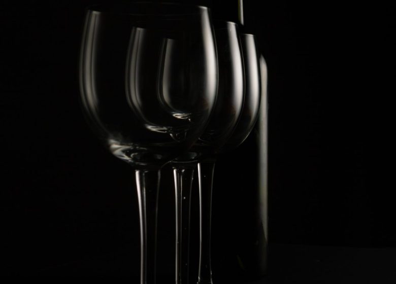 Dégustation au verre noir