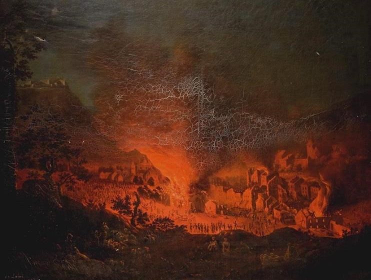 Salins, l’incendie de 1825