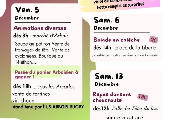 Animations du Téléthon