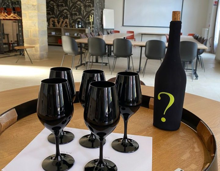 Dégustation au verre noir